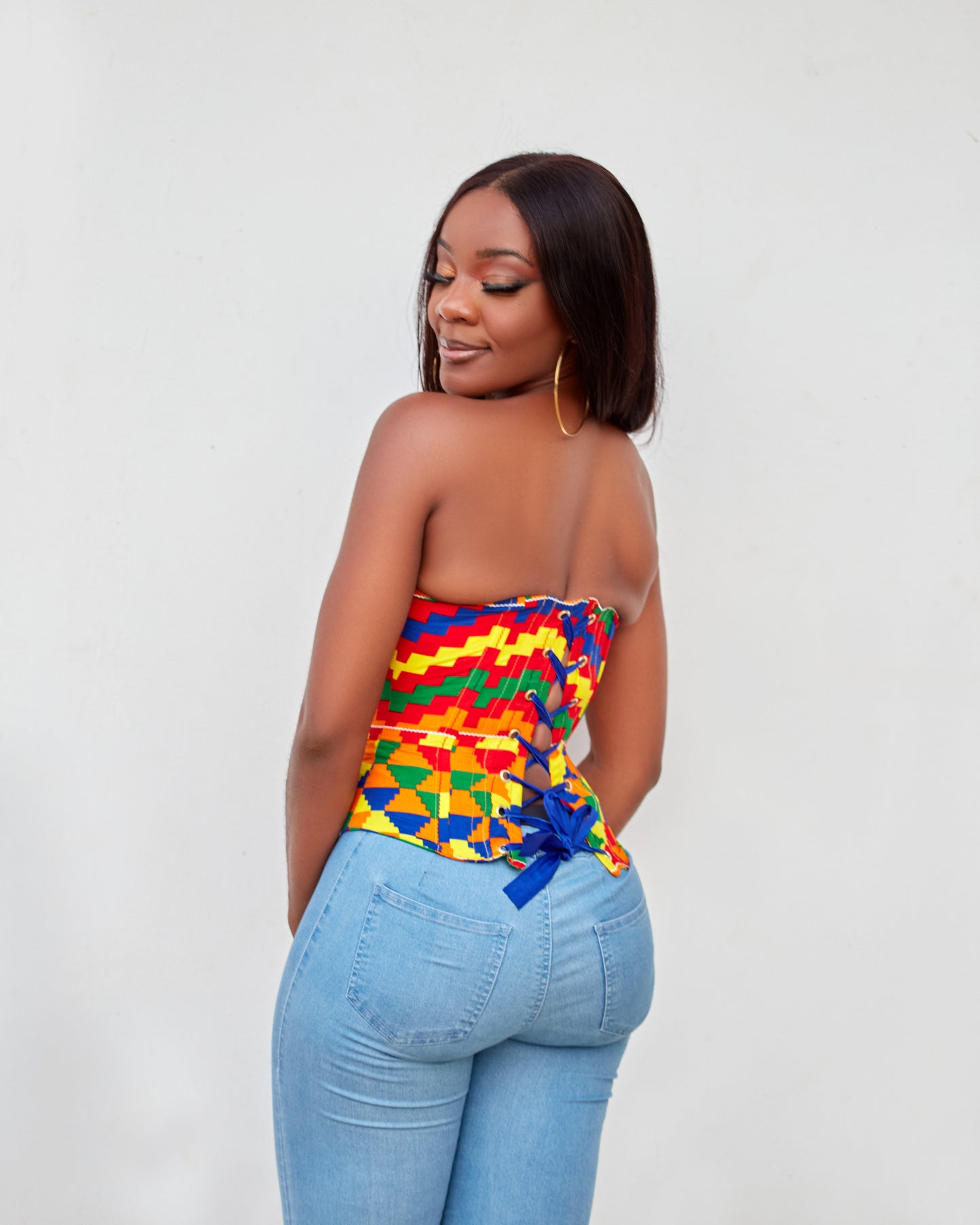 Adepa kente corset