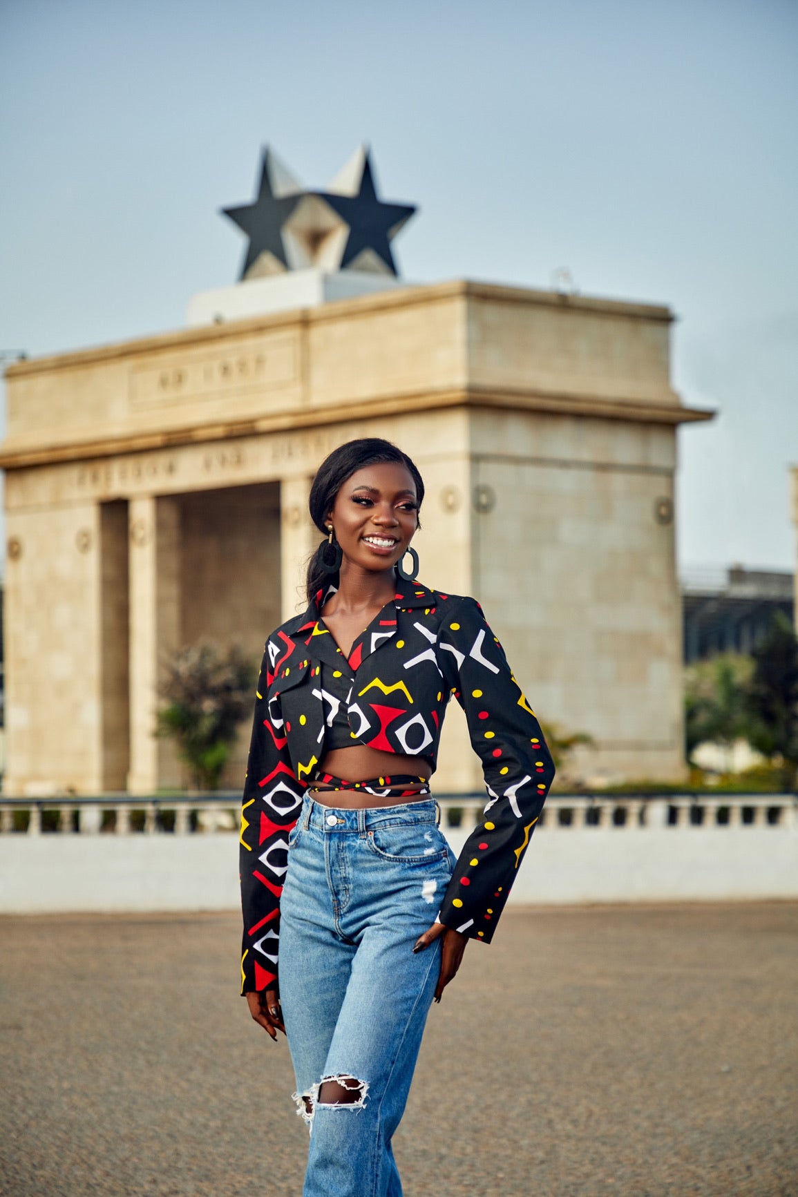 Phoenix Cropped Wrap Jacket